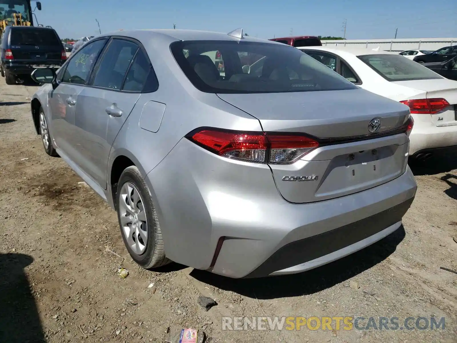 3 Photograph of a damaged car JTDEPRAE1LJ040392 TOYOTA COROLLA 2020