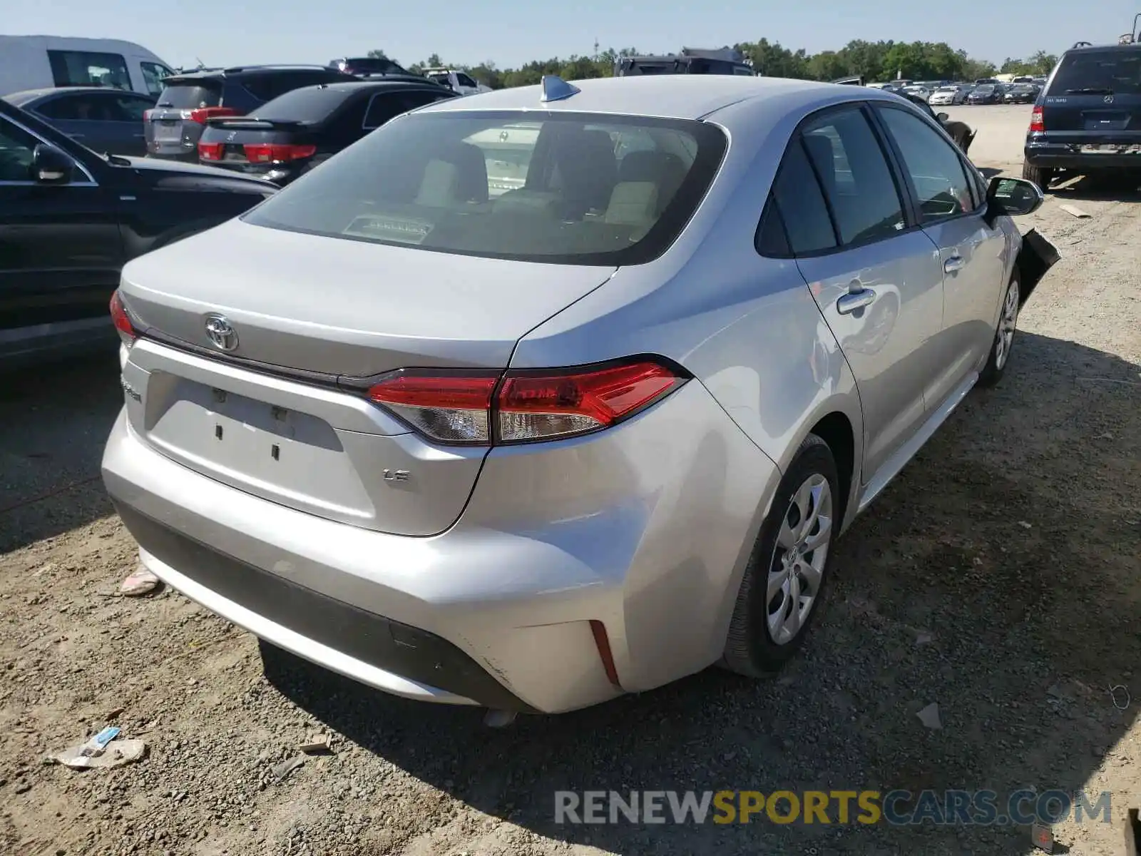 4 Photograph of a damaged car JTDEPRAE1LJ040392 TOYOTA COROLLA 2020