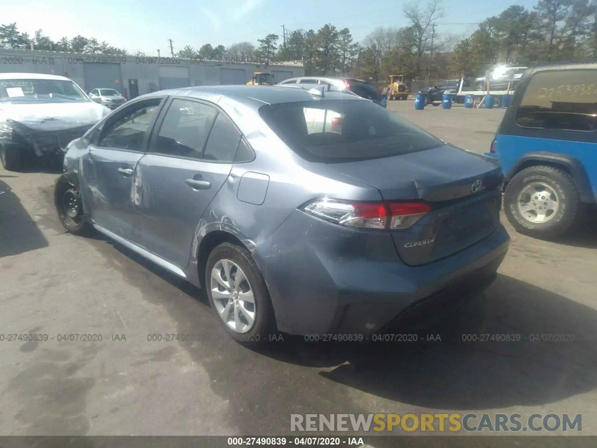 3 Photograph of a damaged car JTDEPRAE1LJ040621 TOYOTA COROLLA 2020