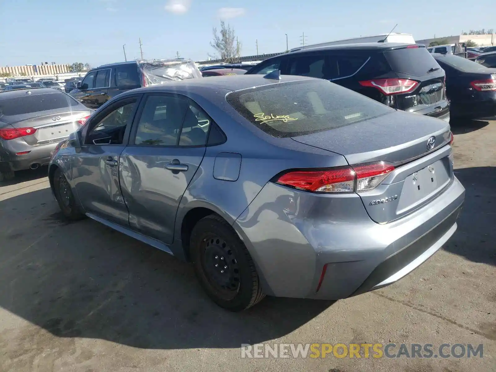 3 Photograph of a damaged car JTDEPRAE1LJ040716 TOYOTA COROLLA 2020