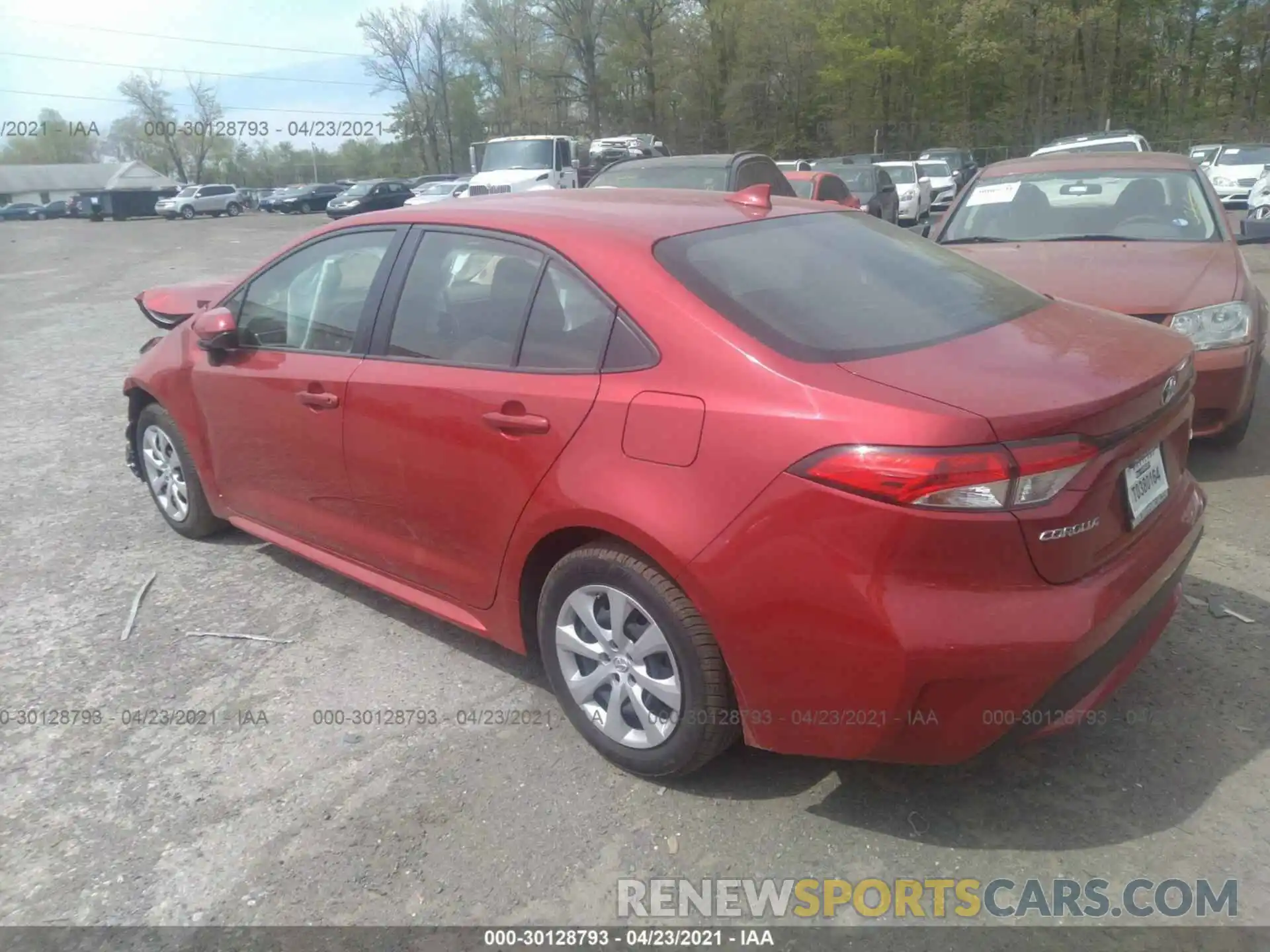 3 Photograph of a damaged car JTDEPRAE1LJ040814 TOYOTA COROLLA 2020