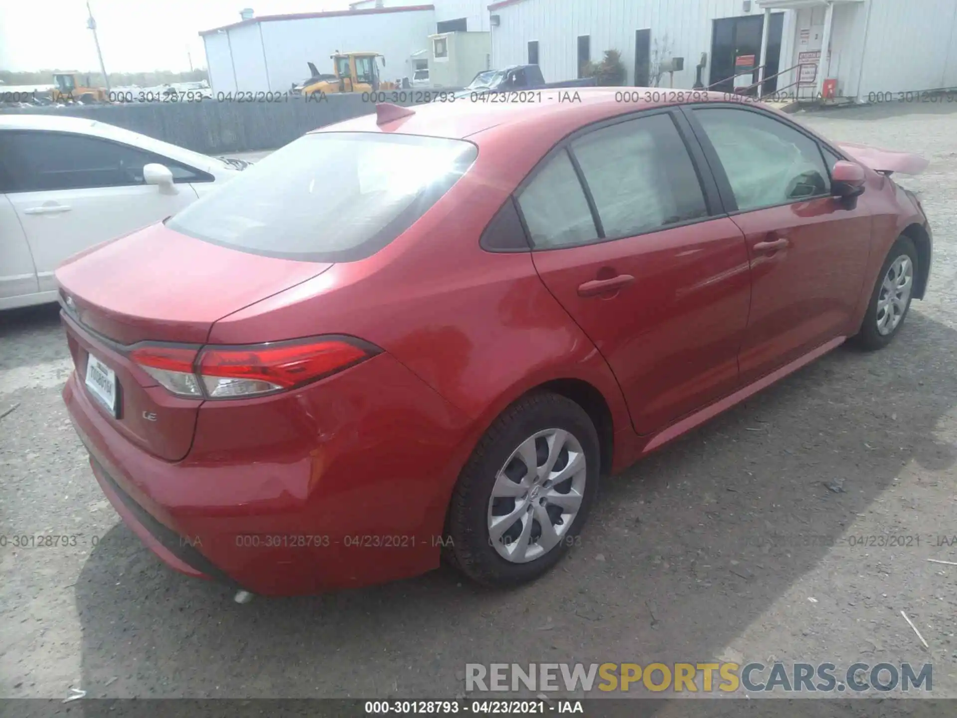 4 Photograph of a damaged car JTDEPRAE1LJ040814 TOYOTA COROLLA 2020