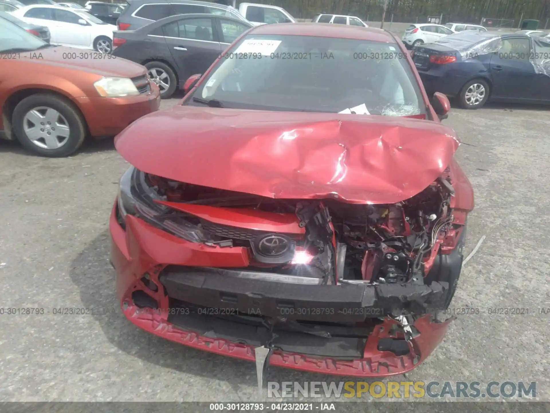 6 Photograph of a damaged car JTDEPRAE1LJ040814 TOYOTA COROLLA 2020