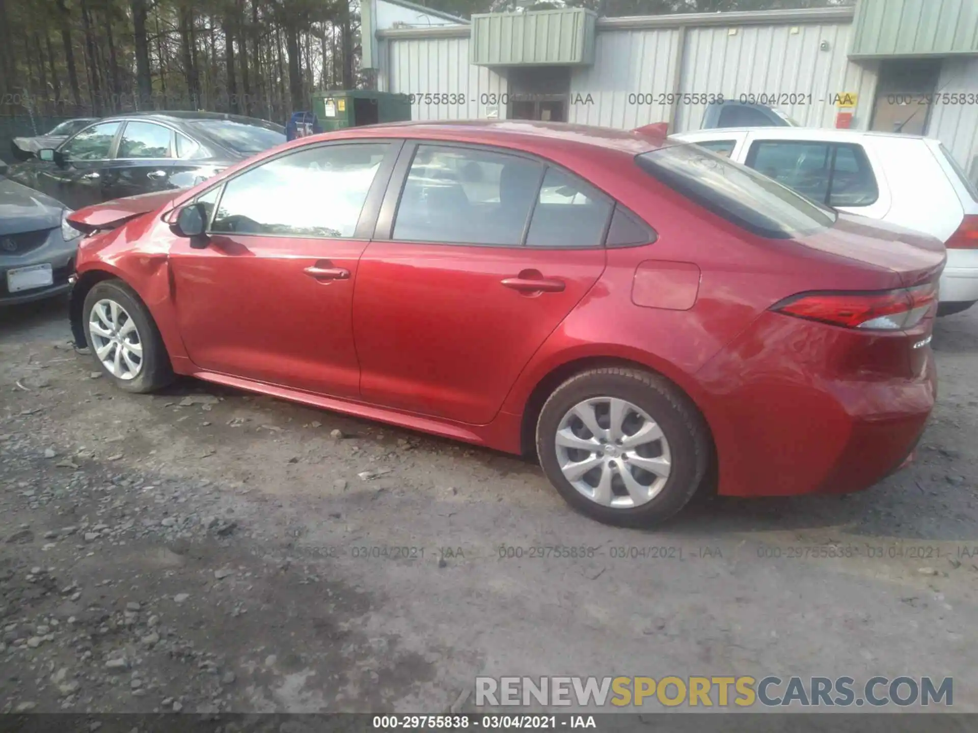 3 Photograph of a damaged car JTDEPRAE1LJ041137 TOYOTA COROLLA 2020