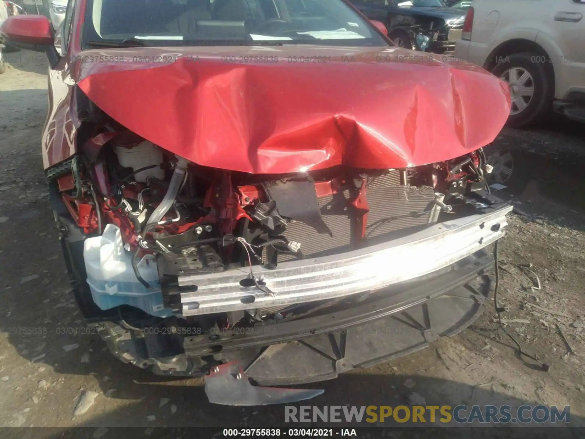 6 Photograph of a damaged car JTDEPRAE1LJ041137 TOYOTA COROLLA 2020