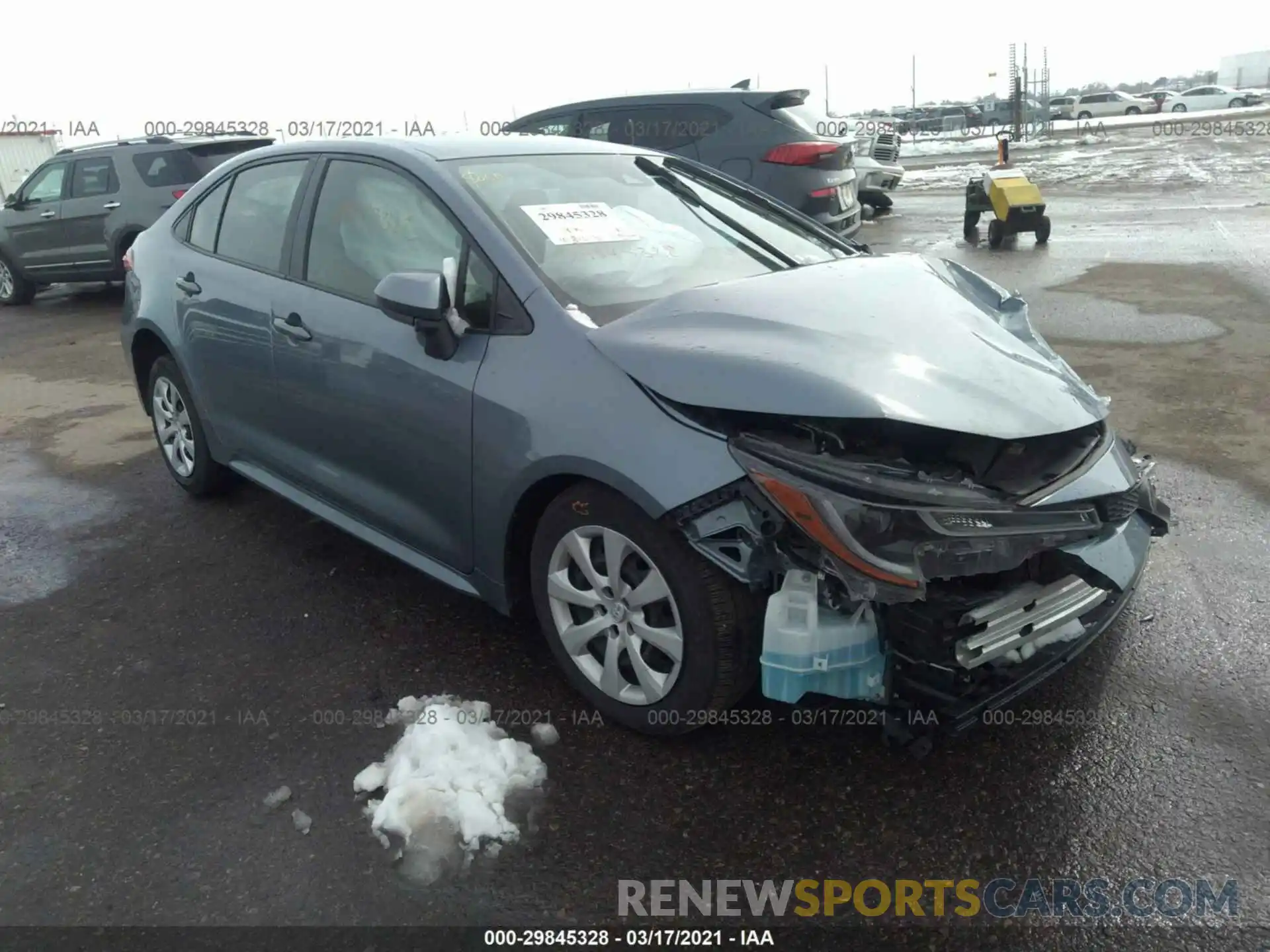 1 Photograph of a damaged car JTDEPRAE1LJ041204 TOYOTA COROLLA 2020