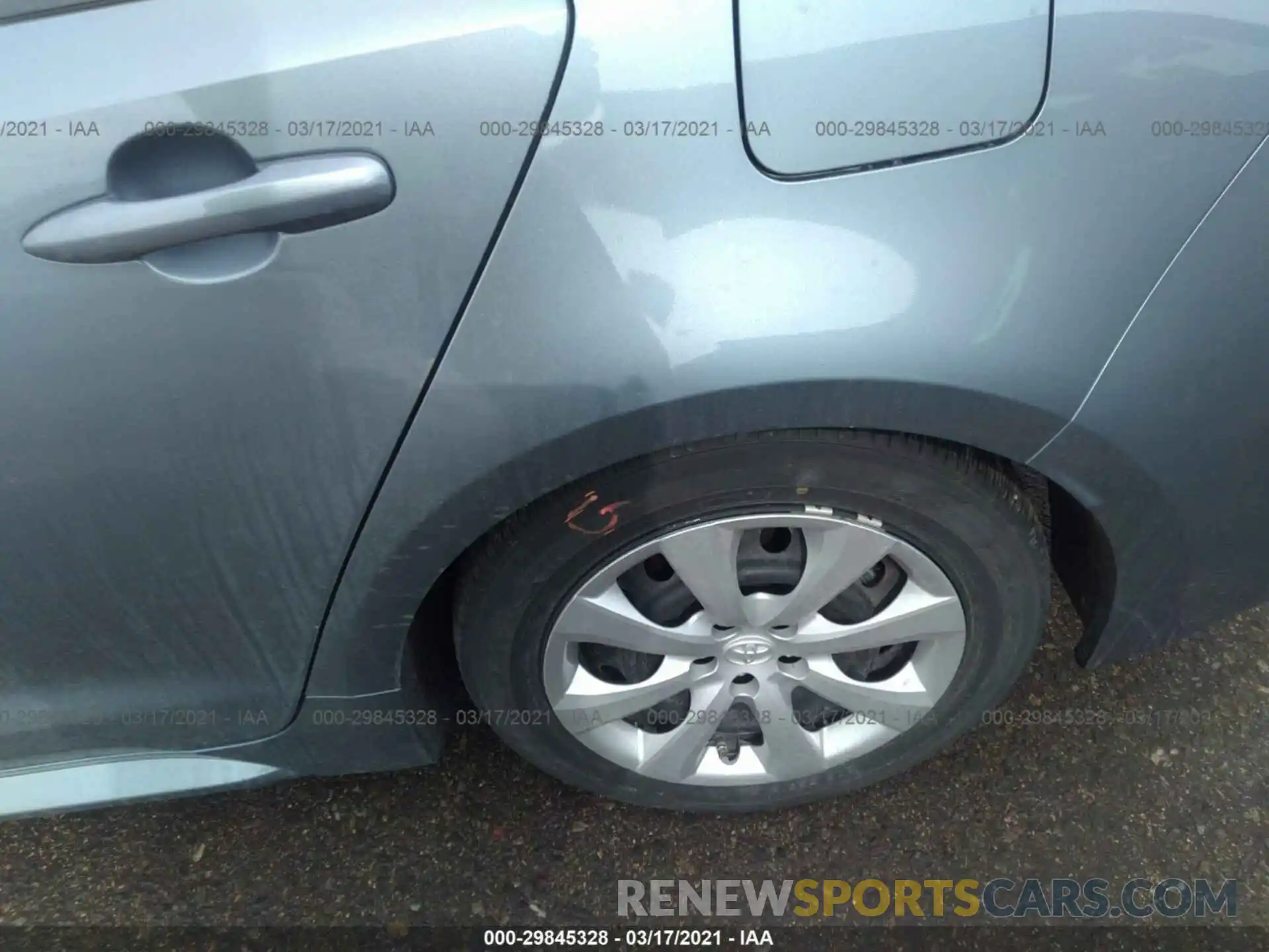 14 Photograph of a damaged car JTDEPRAE1LJ041204 TOYOTA COROLLA 2020