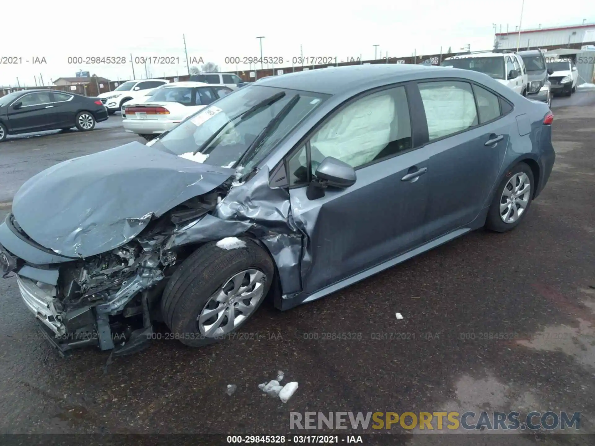 2 Photograph of a damaged car JTDEPRAE1LJ041204 TOYOTA COROLLA 2020