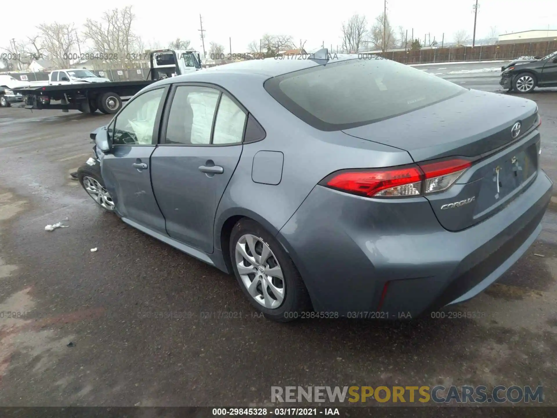 3 Photograph of a damaged car JTDEPRAE1LJ041204 TOYOTA COROLLA 2020