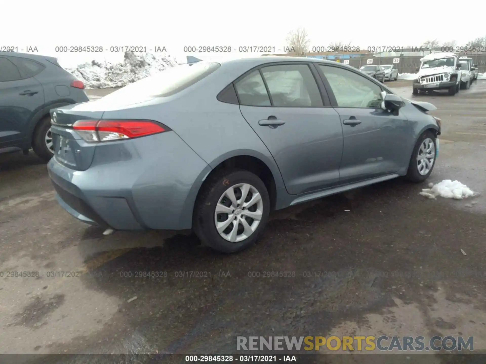 4 Photograph of a damaged car JTDEPRAE1LJ041204 TOYOTA COROLLA 2020