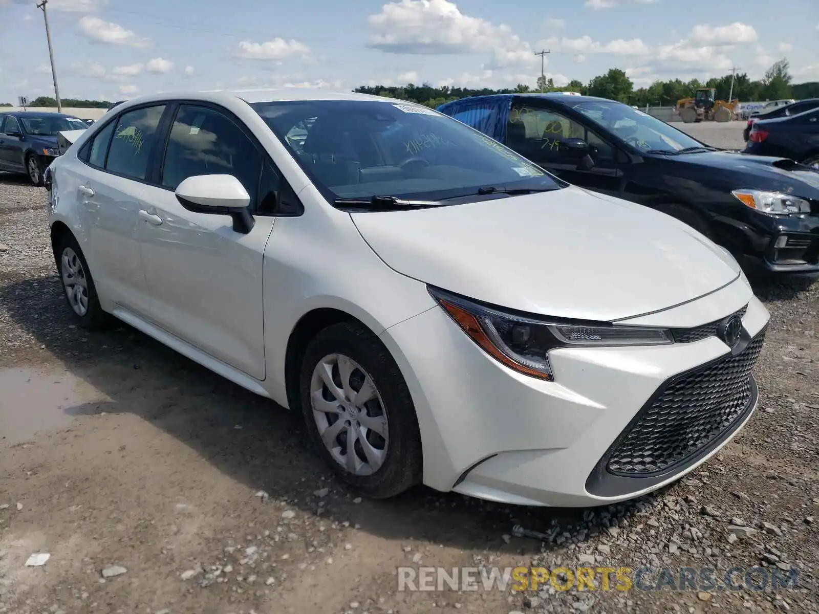 1 Photograph of a damaged car JTDEPRAE1LJ041414 TOYOTA COROLLA 2020