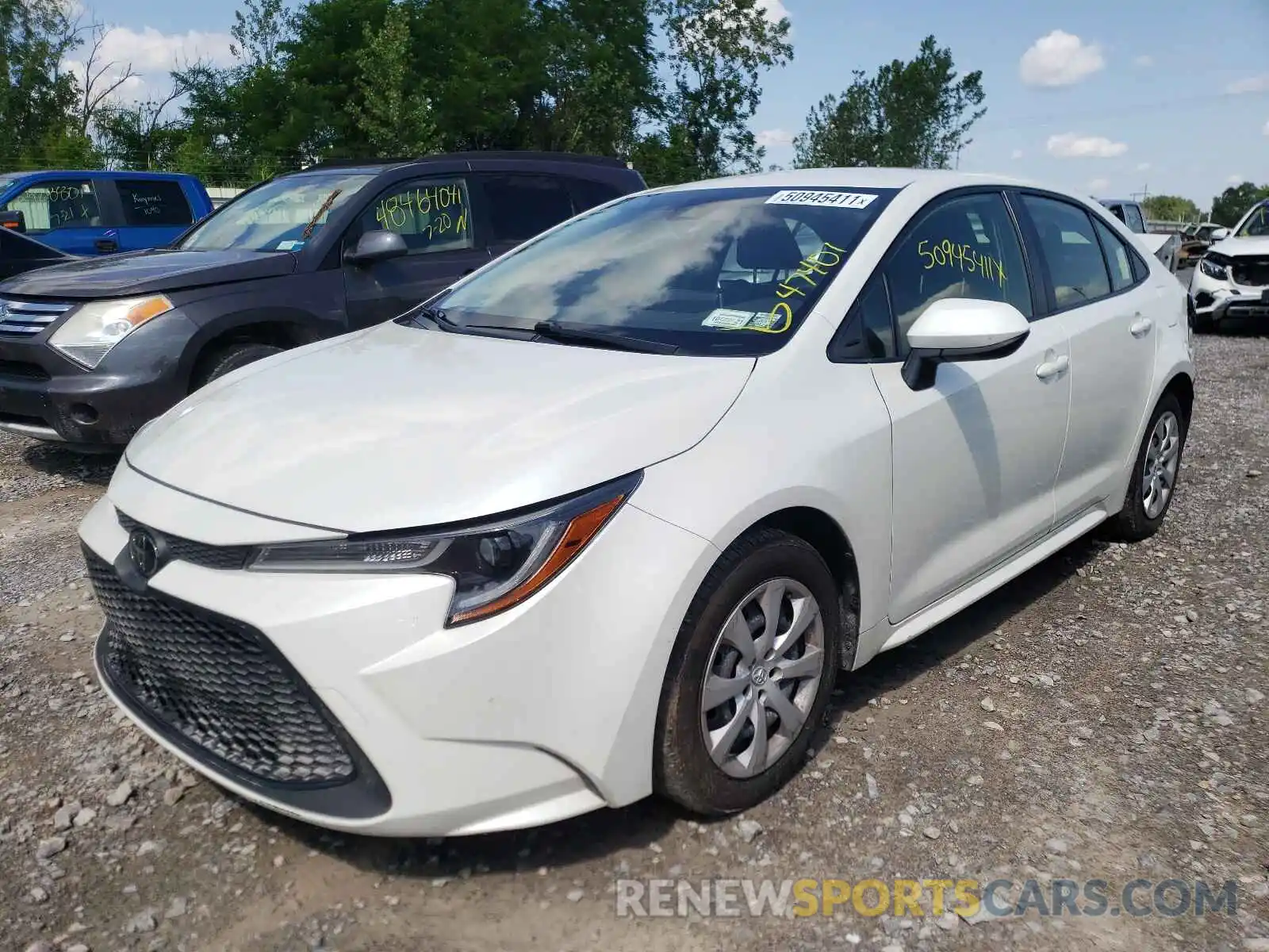 2 Photograph of a damaged car JTDEPRAE1LJ041414 TOYOTA COROLLA 2020