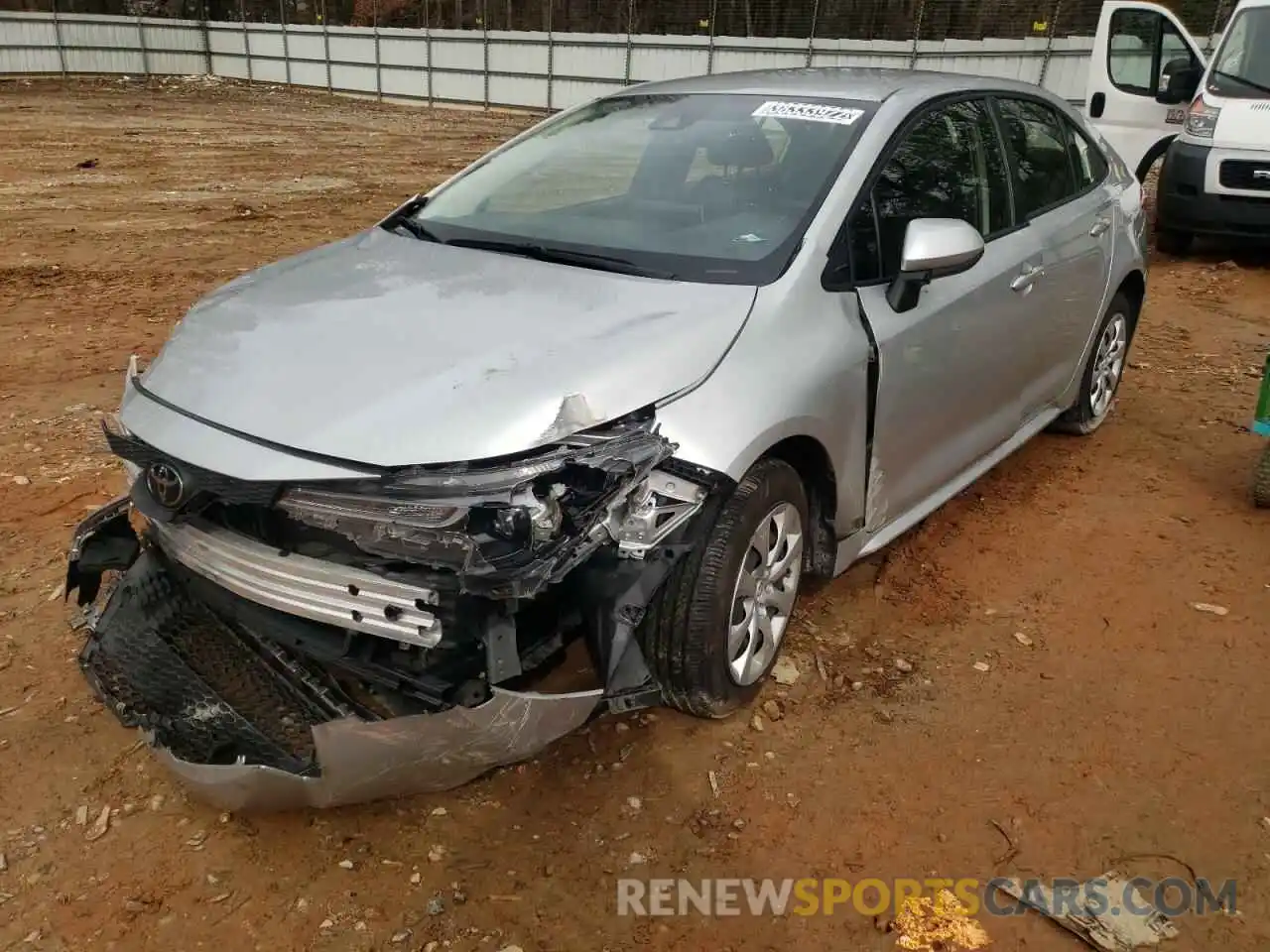 2 Photograph of a damaged car JTDEPRAE1LJ041512 TOYOTA COROLLA 2020