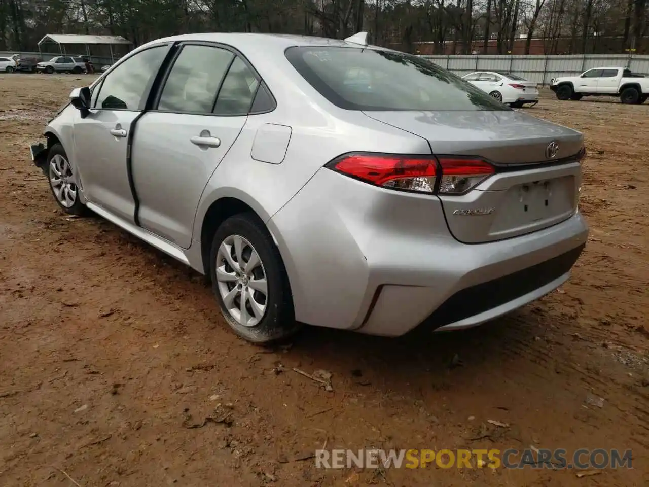 3 Photograph of a damaged car JTDEPRAE1LJ041512 TOYOTA COROLLA 2020