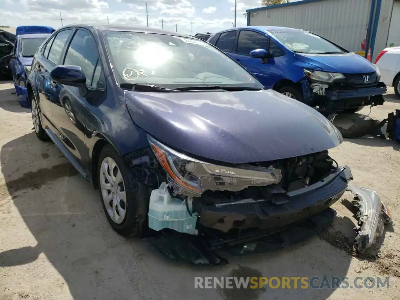 1 Photograph of a damaged car JTDEPRAE1LJ041820 TOYOTA COROLLA 2020