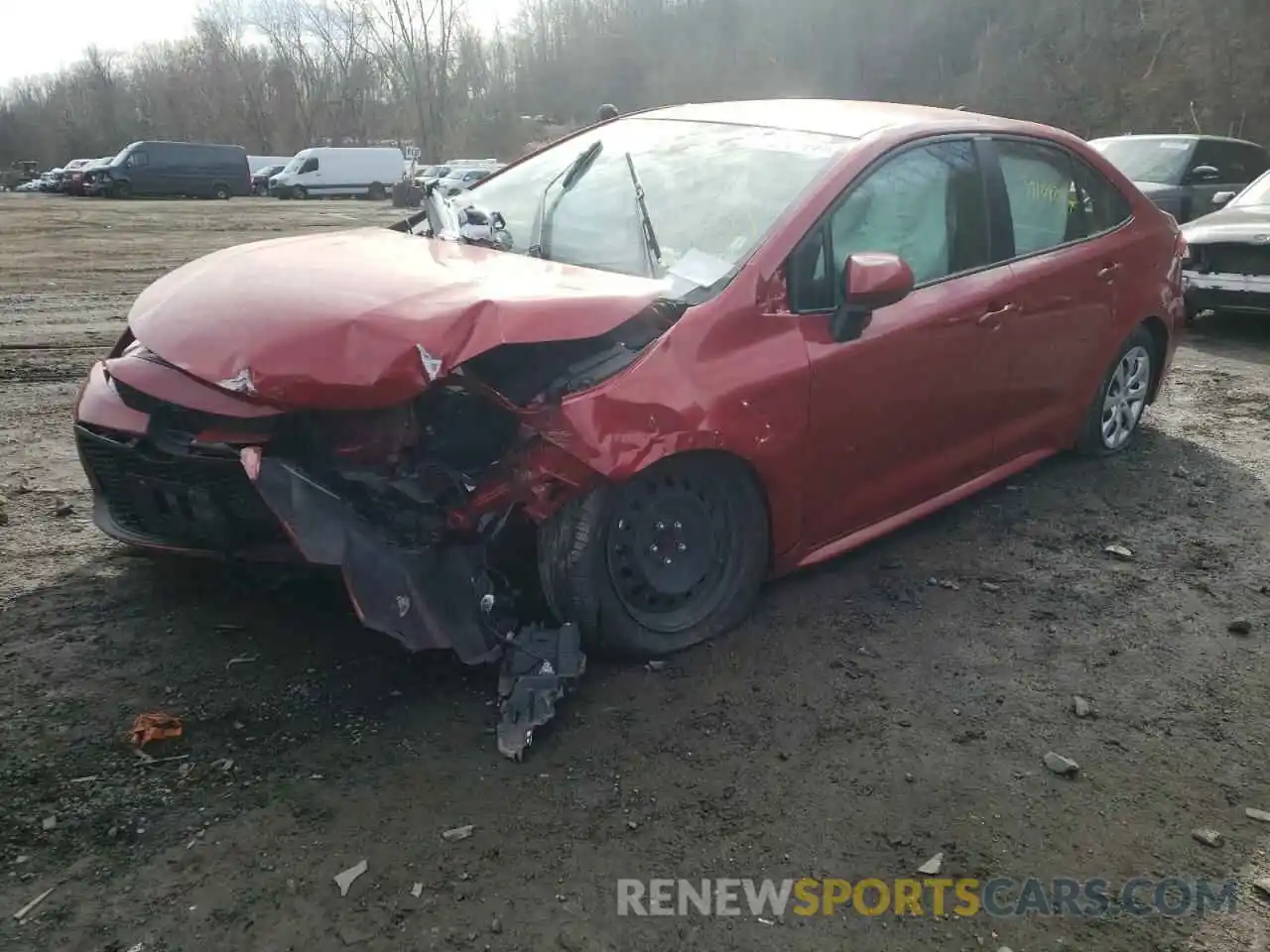 2 Photograph of a damaged car JTDEPRAE1LJ042336 TOYOTA COROLLA 2020