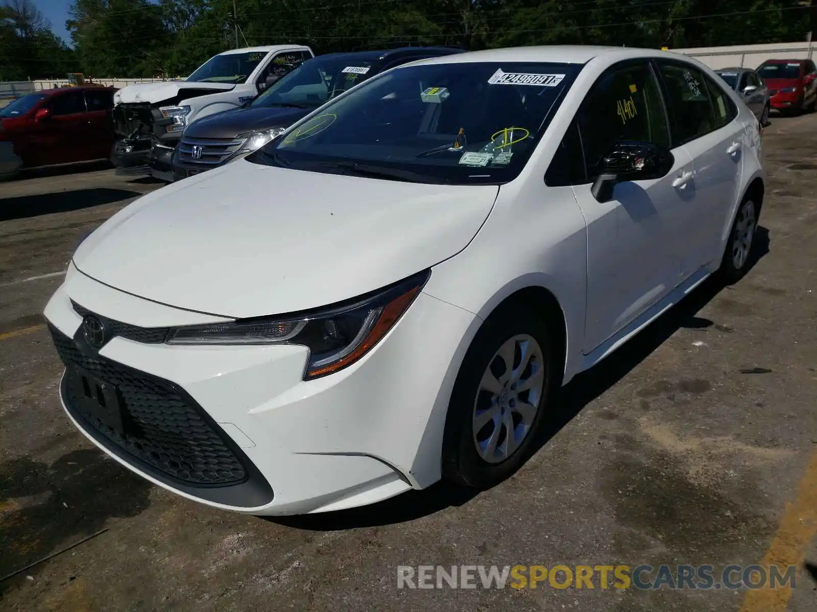 2 Photograph of a damaged car JTDEPRAE1LJ042479 TOYOTA COROLLA 2020