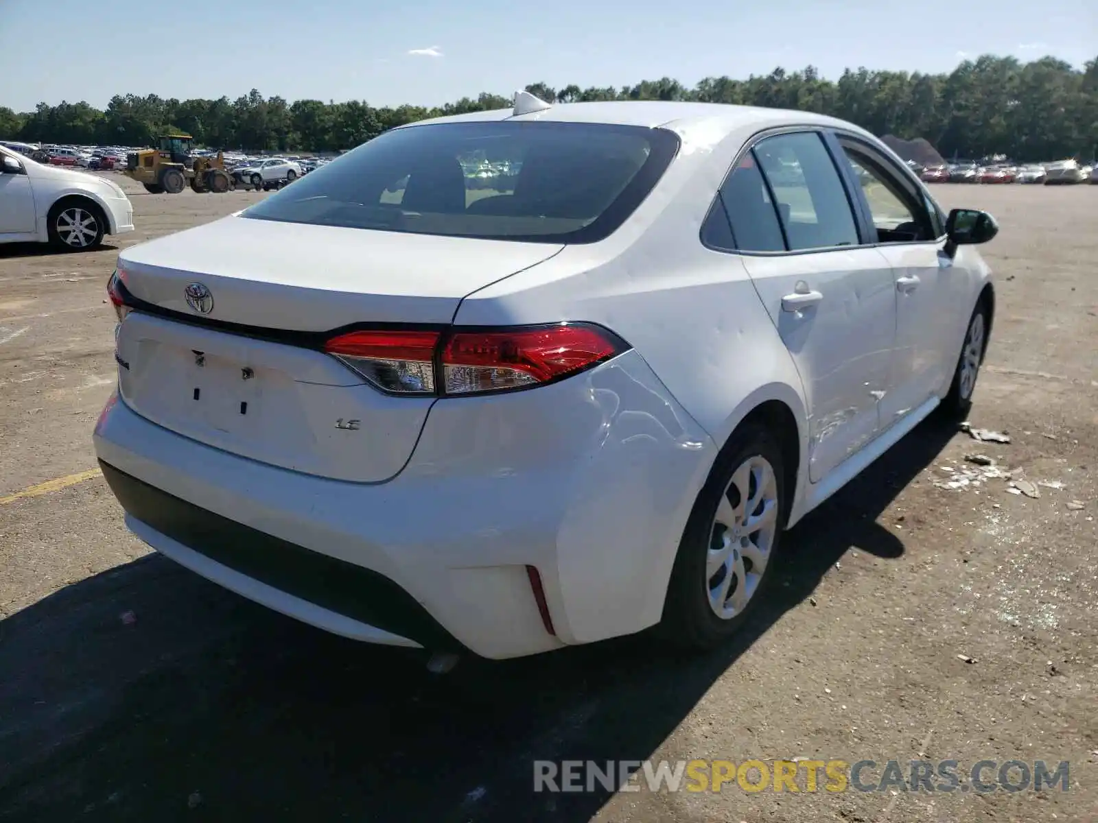 4 Photograph of a damaged car JTDEPRAE1LJ042479 TOYOTA COROLLA 2020