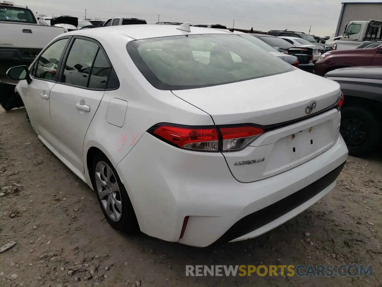 3 Photograph of a damaged car JTDEPRAE1LJ042577 TOYOTA COROLLA 2020