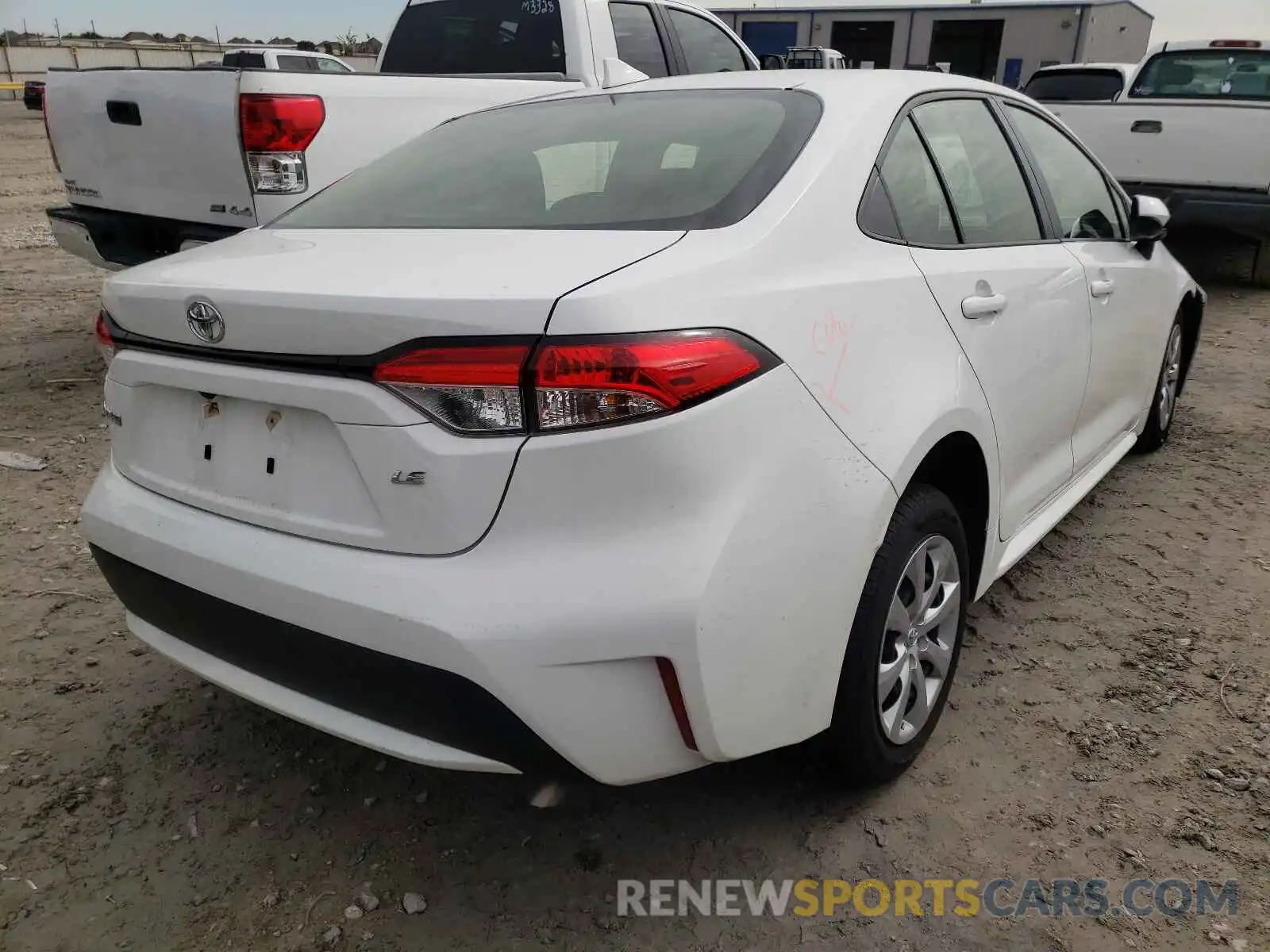 4 Photograph of a damaged car JTDEPRAE1LJ042577 TOYOTA COROLLA 2020