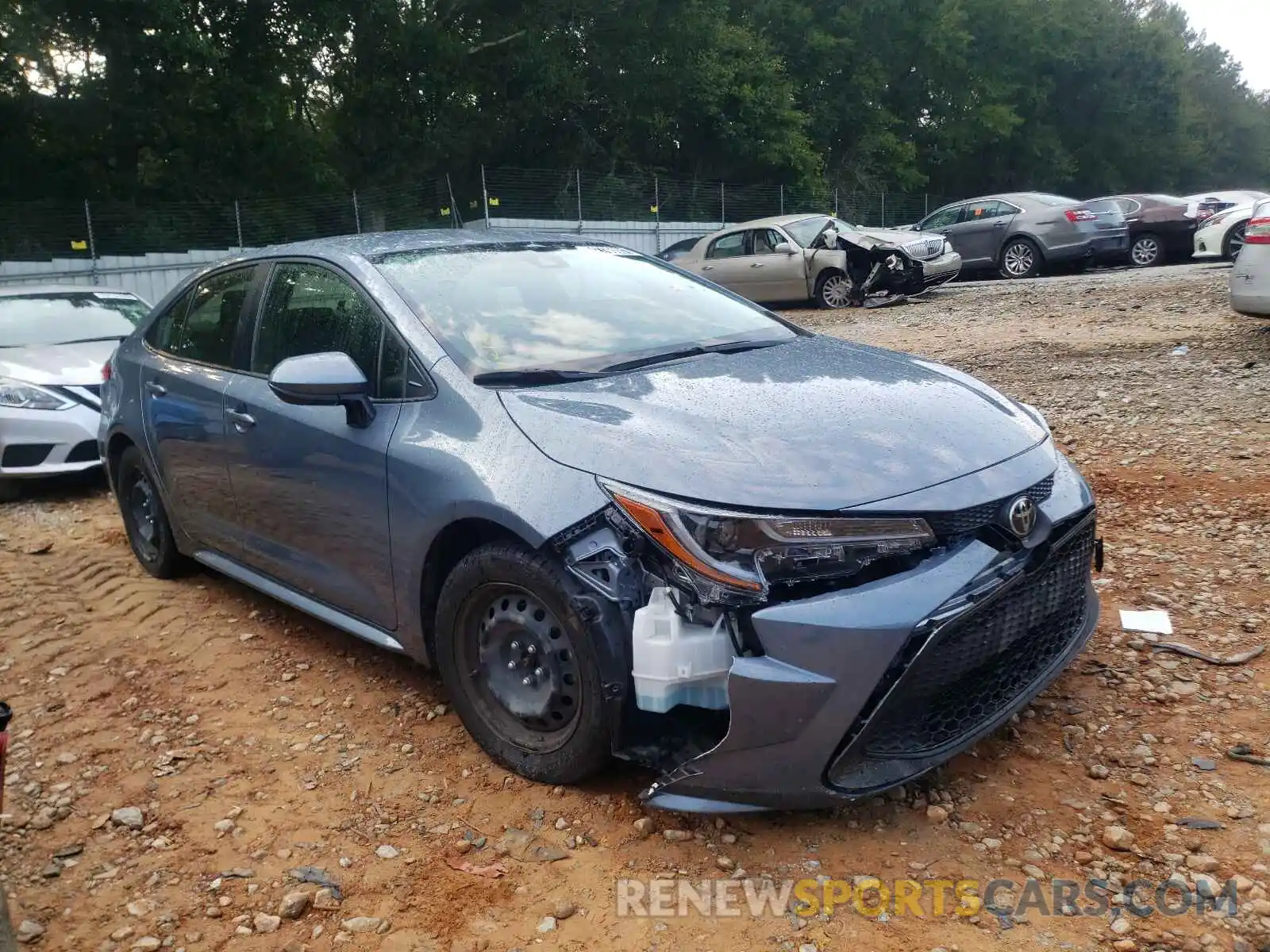 1 Photograph of a damaged car JTDEPRAE1LJ042997 TOYOTA COROLLA 2020