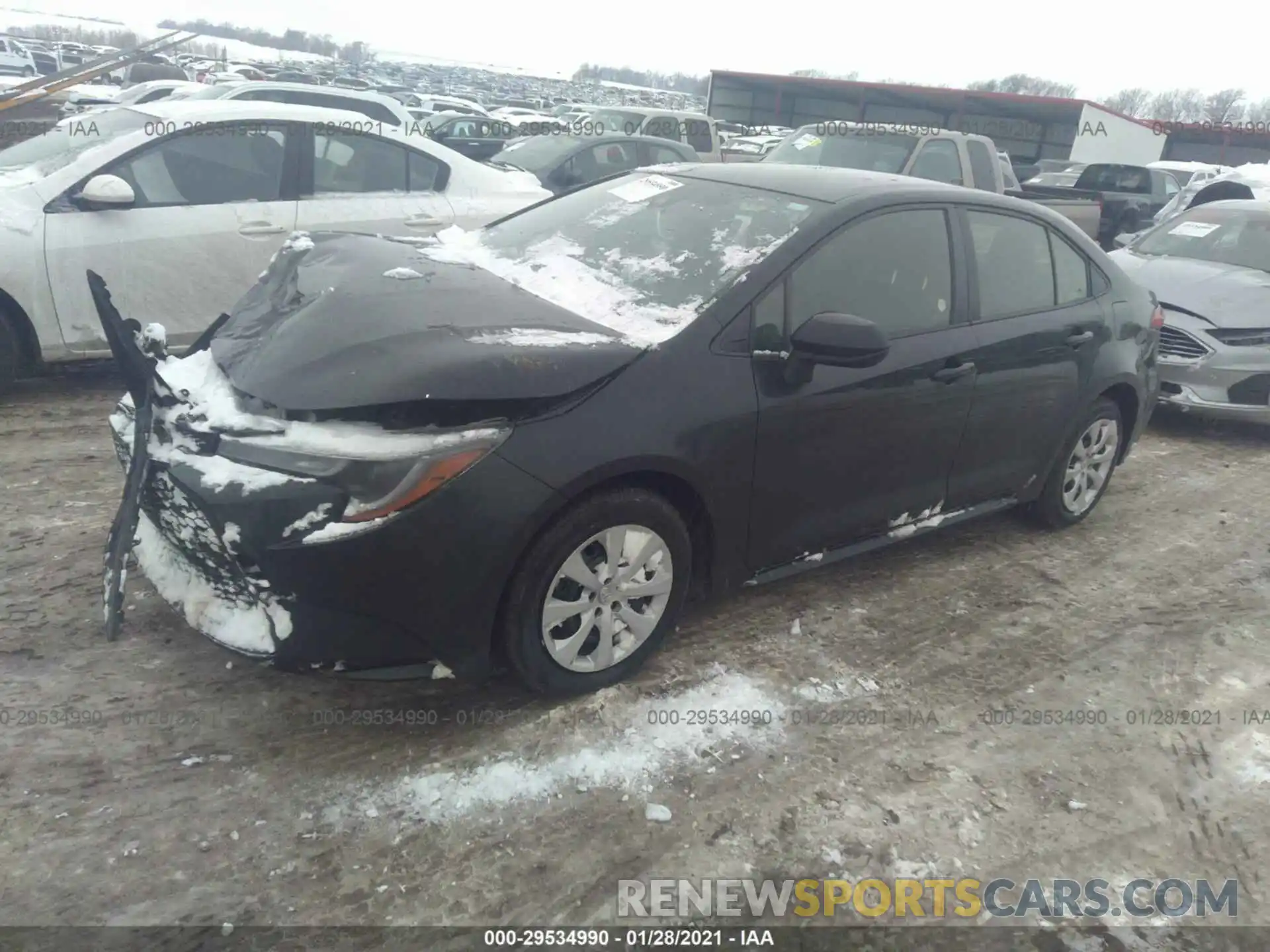 2 Photograph of a damaged car JTDEPRAE1LJ043082 TOYOTA COROLLA 2020