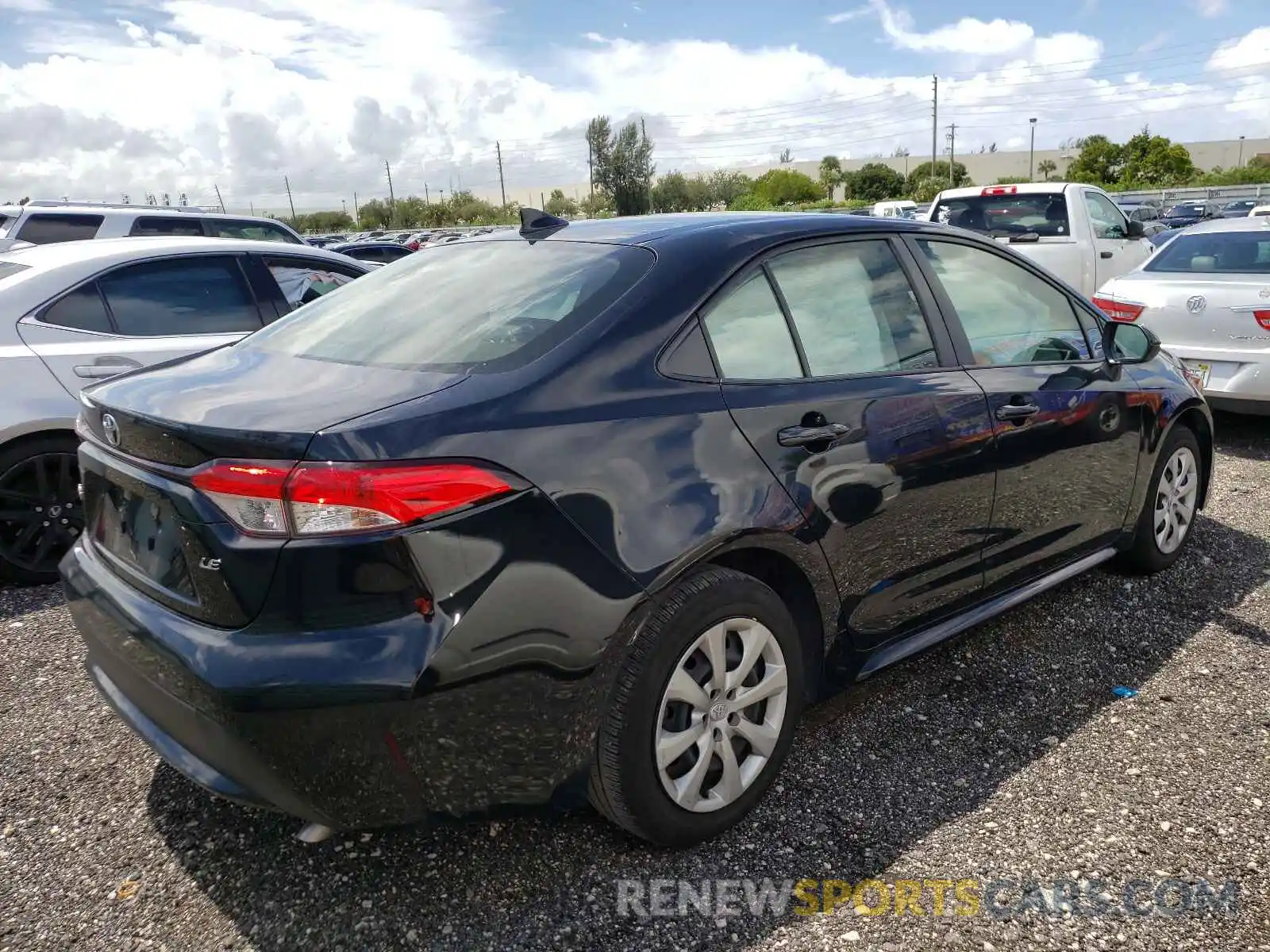 4 Photograph of a damaged car JTDEPRAE1LJ043101 TOYOTA COROLLA 2020