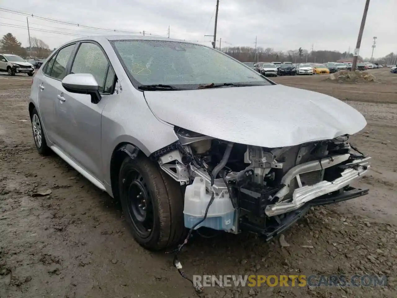 1 Photograph of a damaged car JTDEPRAE1LJ043177 TOYOTA COROLLA 2020