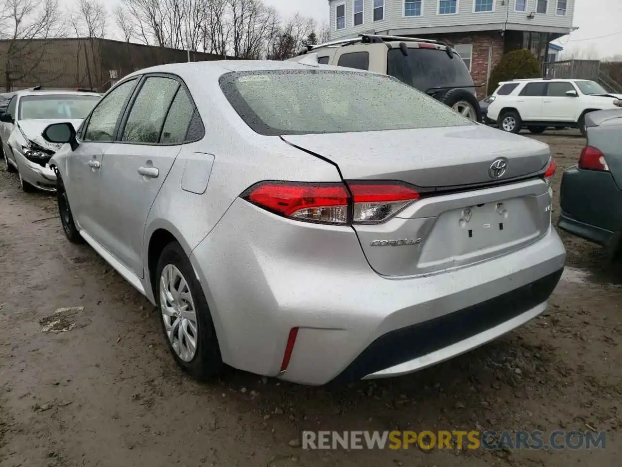 3 Photograph of a damaged car JTDEPRAE1LJ043177 TOYOTA COROLLA 2020