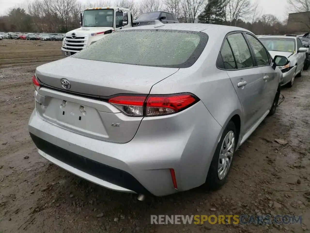 4 Photograph of a damaged car JTDEPRAE1LJ043177 TOYOTA COROLLA 2020