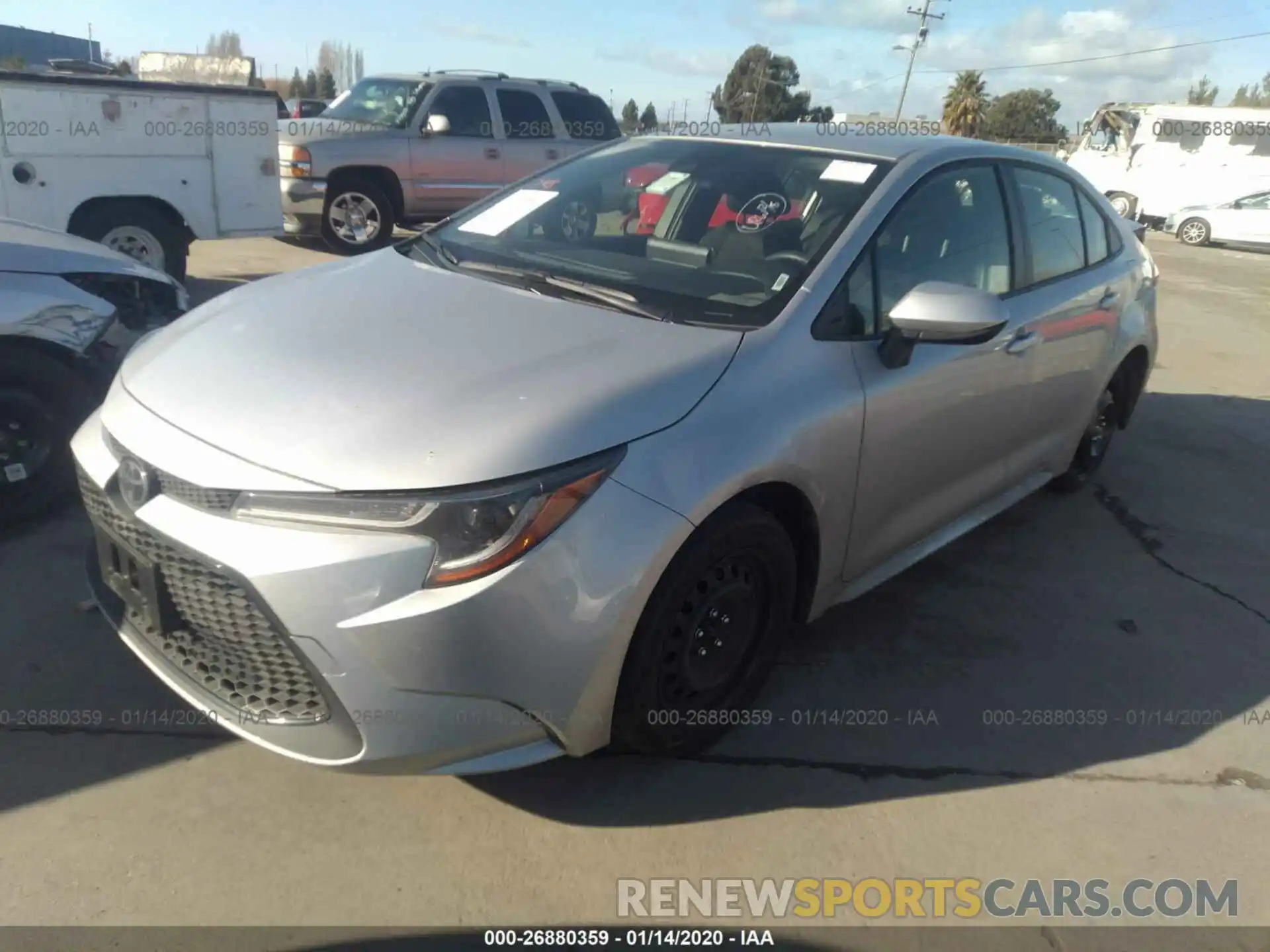 2 Photograph of a damaged car JTDEPRAE1LJ043258 TOYOTA COROLLA 2020