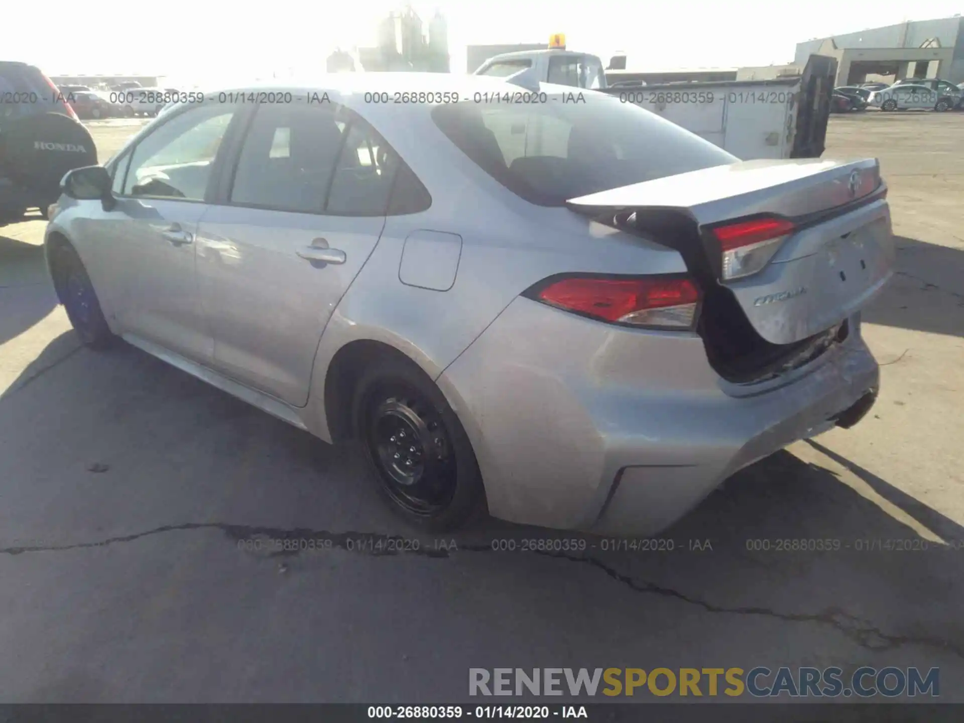 3 Photograph of a damaged car JTDEPRAE1LJ043258 TOYOTA COROLLA 2020