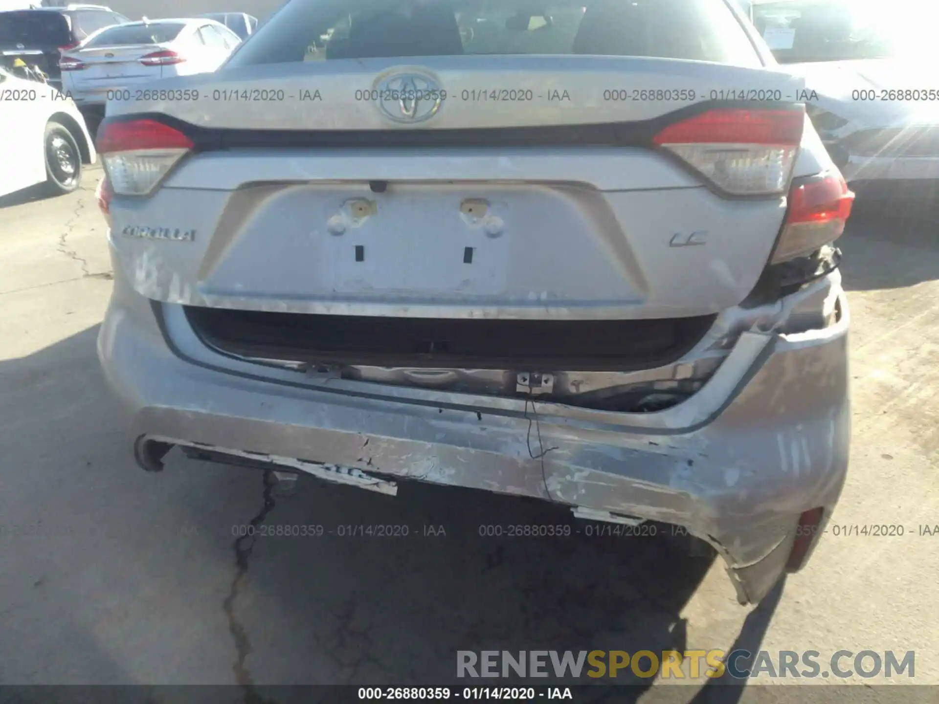 6 Photograph of a damaged car JTDEPRAE1LJ043258 TOYOTA COROLLA 2020