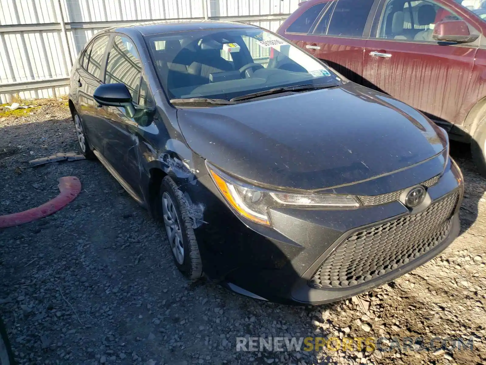 1 Photograph of a damaged car JTDEPRAE1LJ043440 TOYOTA COROLLA 2020