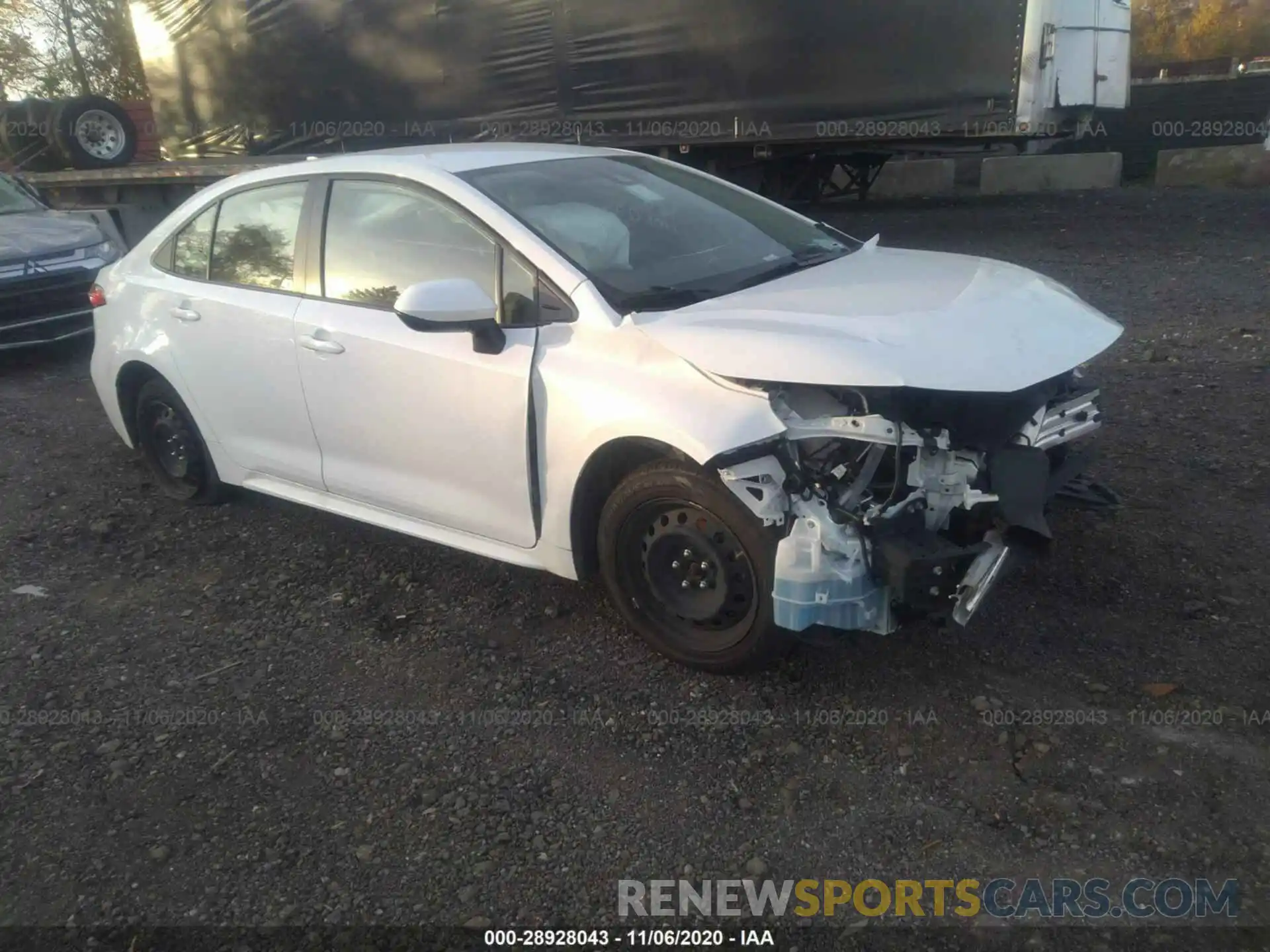 1 Photograph of a damaged car JTDEPRAE1LJ043745 TOYOTA COROLLA 2020