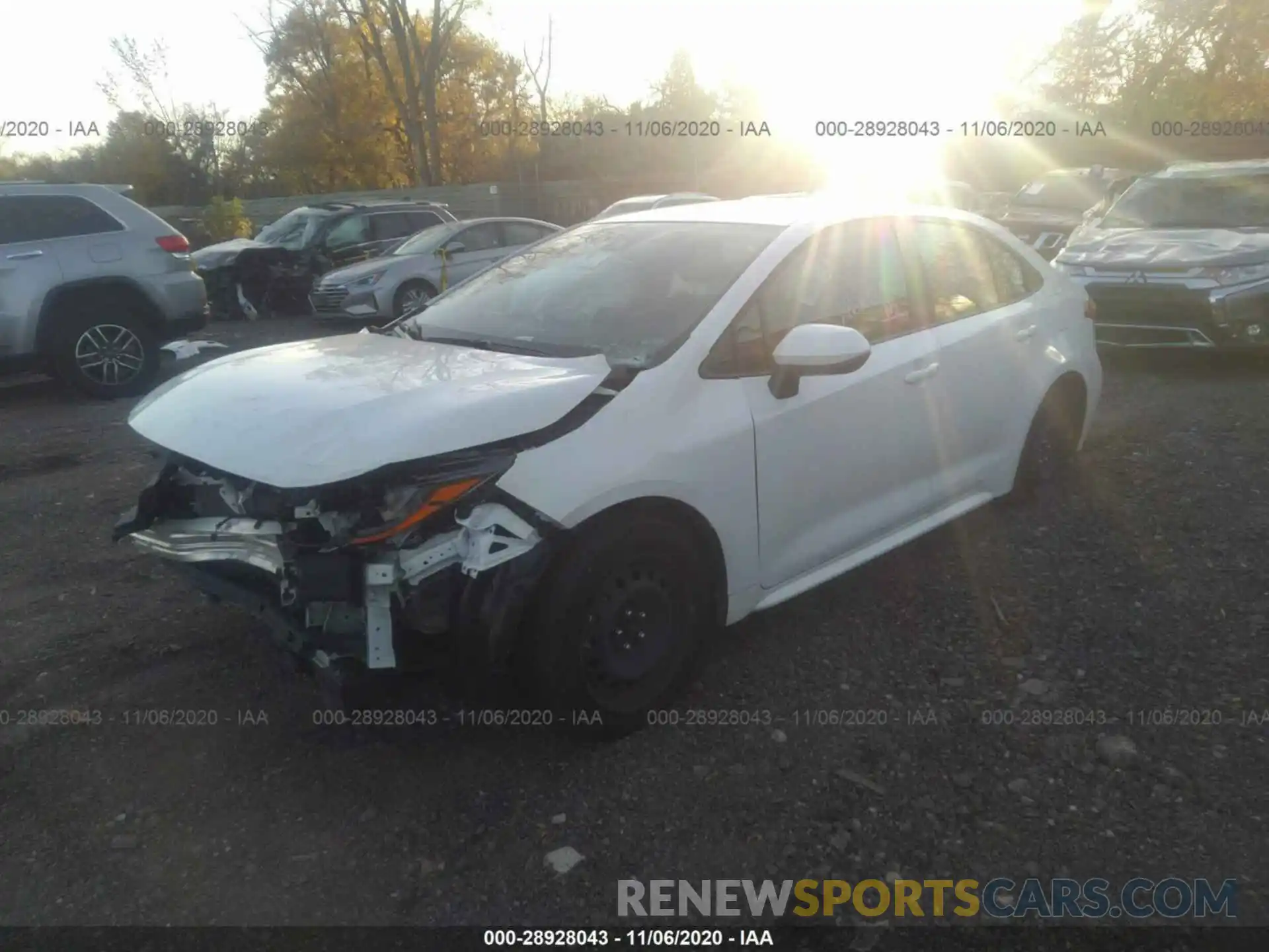 2 Photograph of a damaged car JTDEPRAE1LJ043745 TOYOTA COROLLA 2020