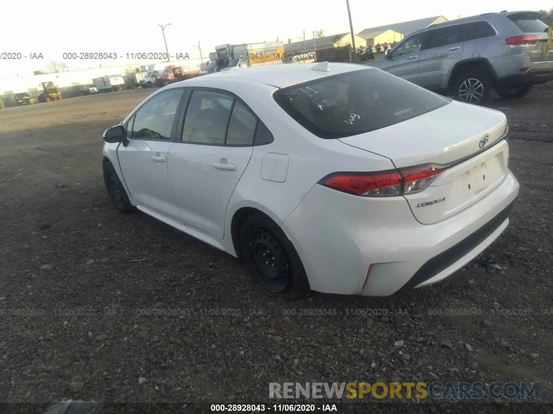 3 Photograph of a damaged car JTDEPRAE1LJ043745 TOYOTA COROLLA 2020