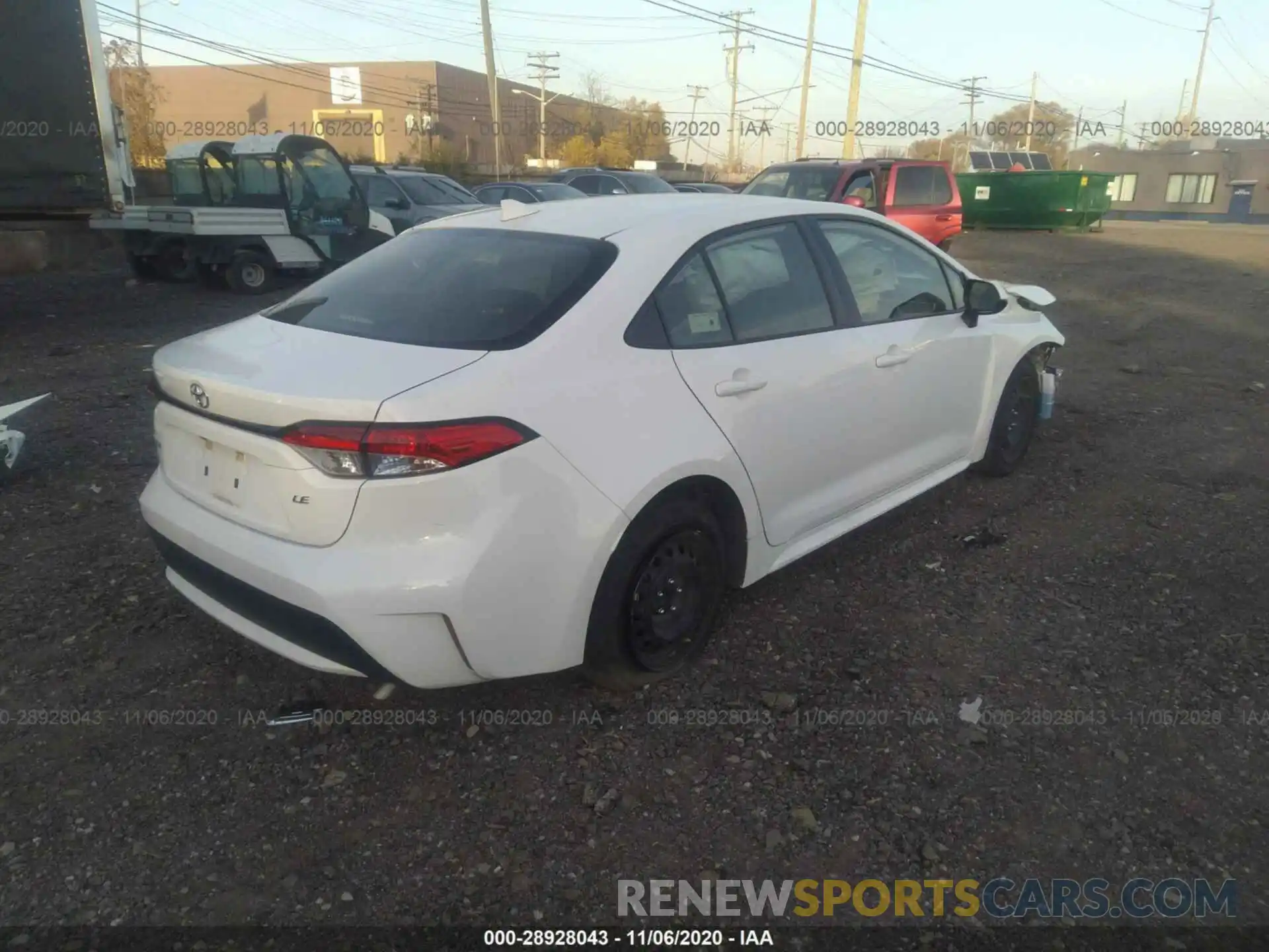 4 Photograph of a damaged car JTDEPRAE1LJ043745 TOYOTA COROLLA 2020