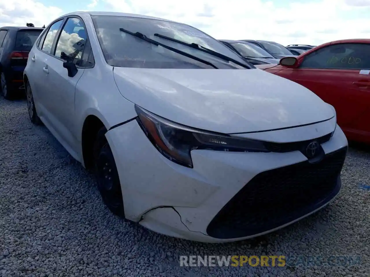 1 Photograph of a damaged car JTDEPRAE1LJ043809 TOYOTA COROLLA 2020