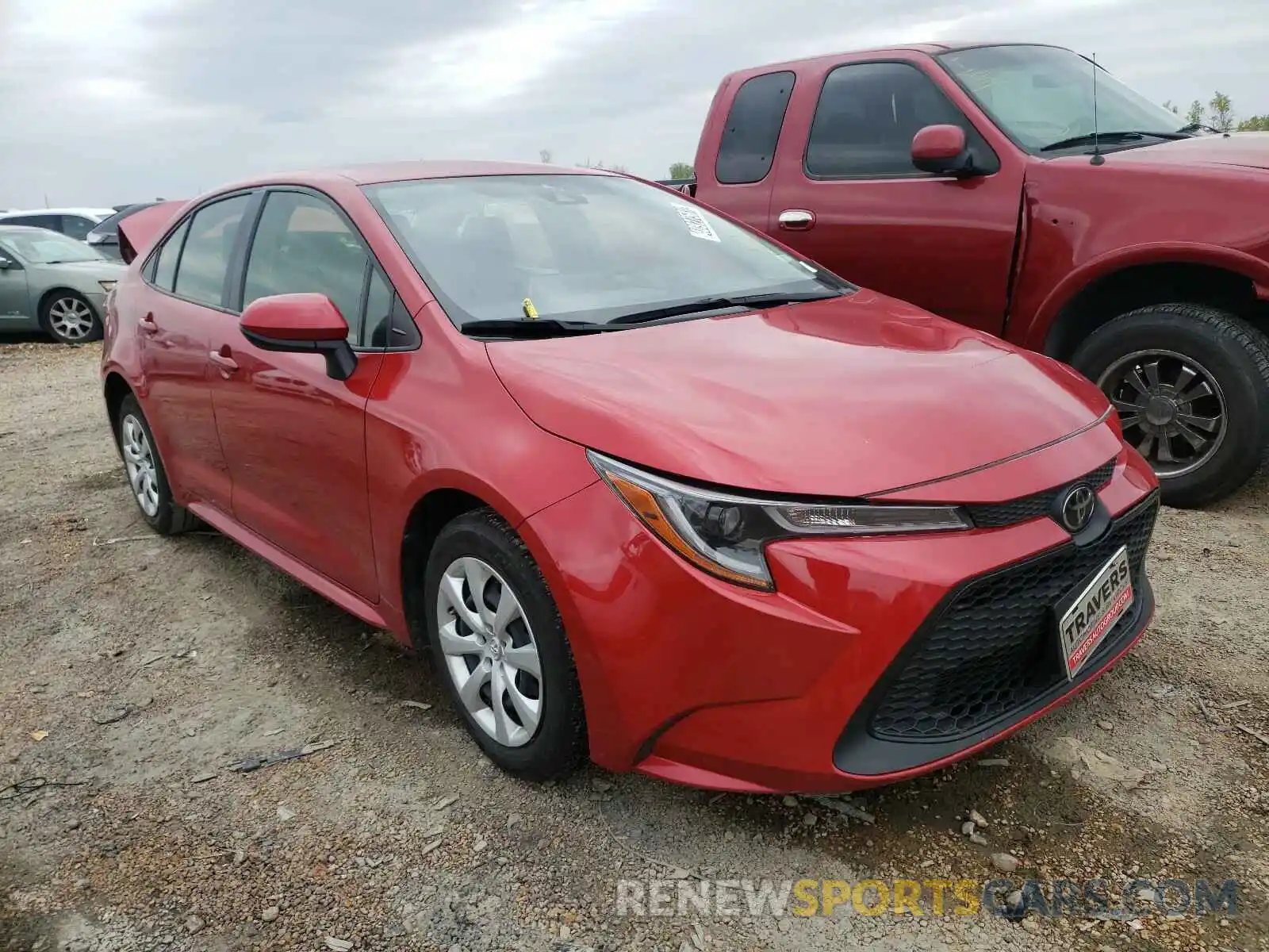 1 Photograph of a damaged car JTDEPRAE1LJ044068 TOYOTA COROLLA 2020