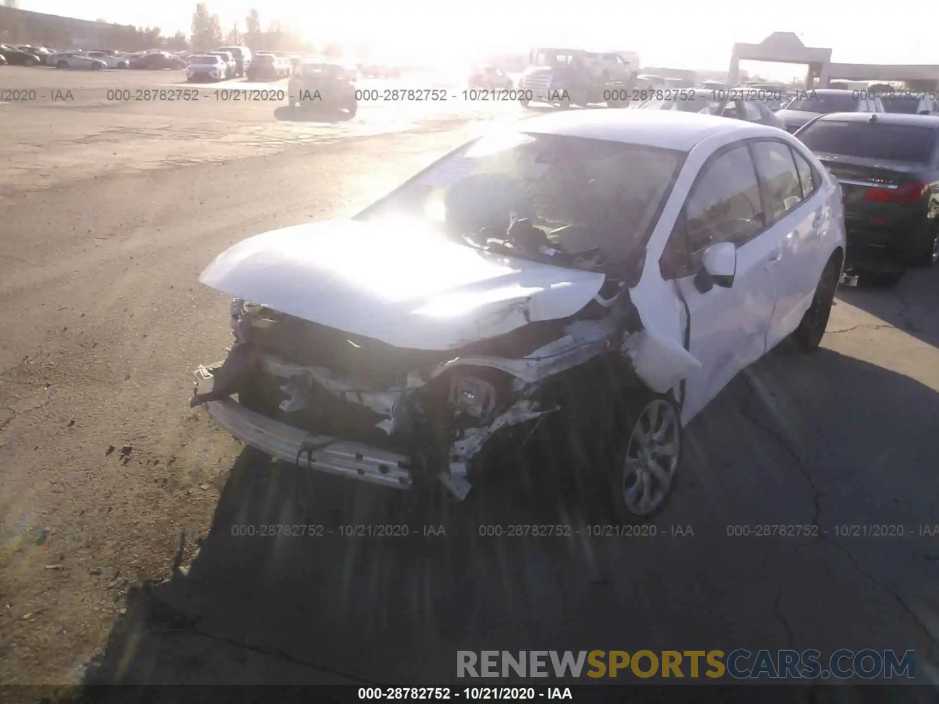 2 Photograph of a damaged car JTDEPRAE1LJ044121 TOYOTA COROLLA 2020