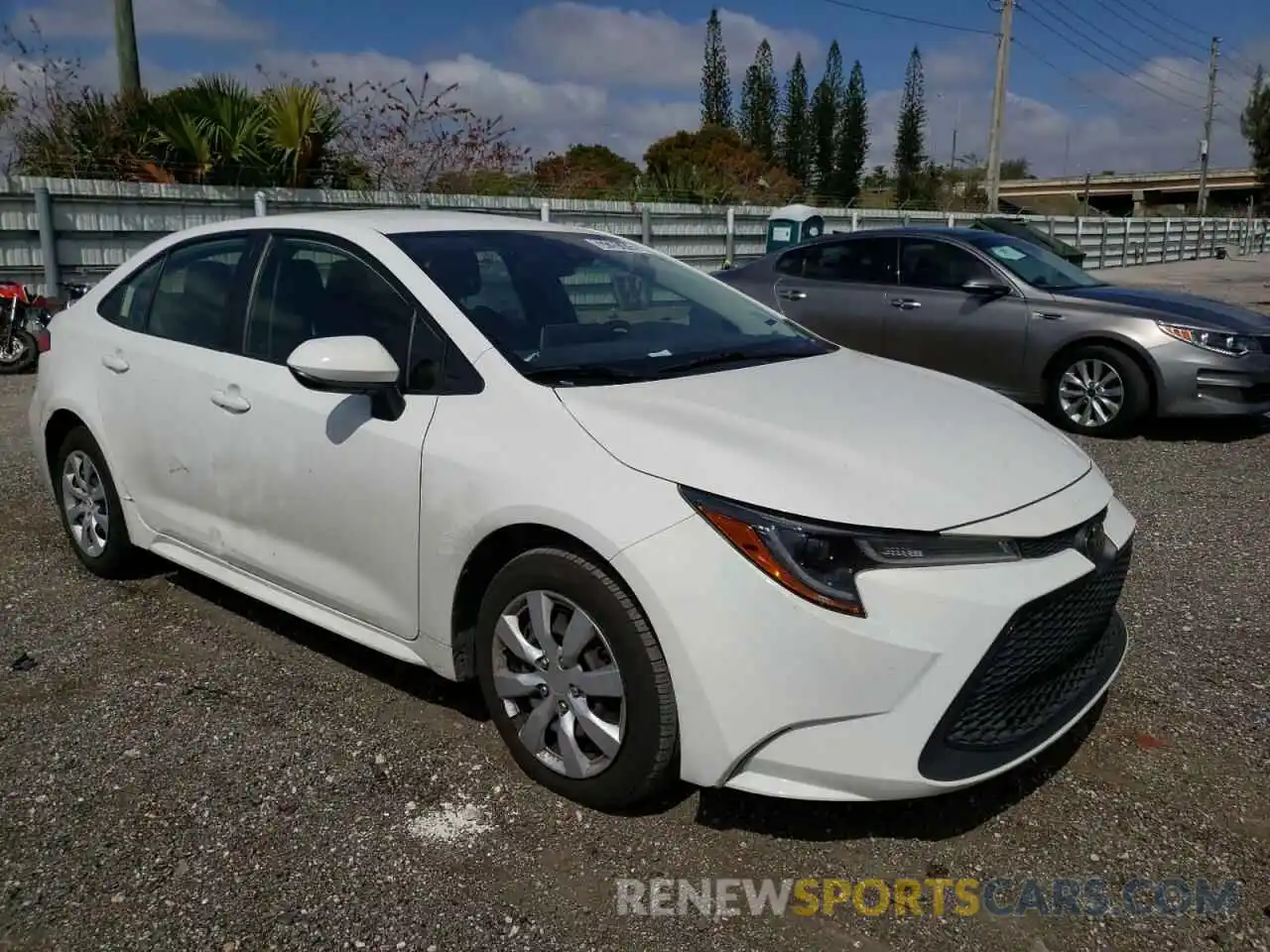 1 Photograph of a damaged car JTDEPRAE1LJ044247 TOYOTA COROLLA 2020