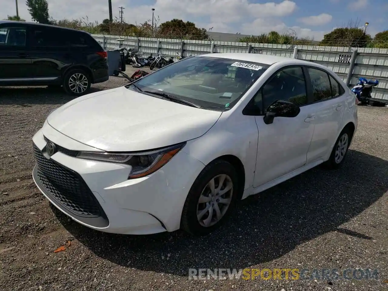 2 Photograph of a damaged car JTDEPRAE1LJ044247 TOYOTA COROLLA 2020