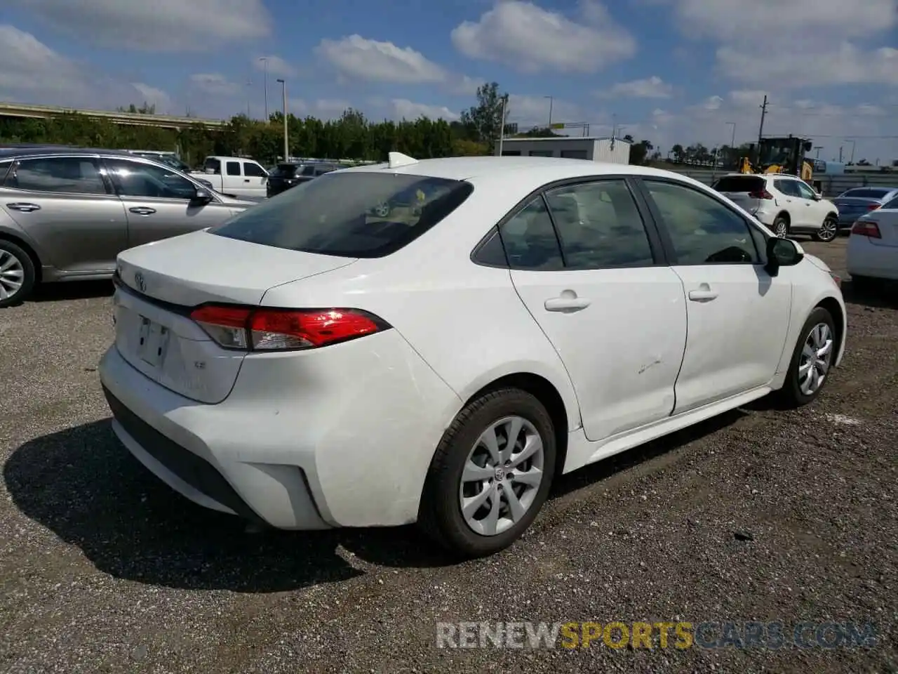 4 Photograph of a damaged car JTDEPRAE1LJ044247 TOYOTA COROLLA 2020