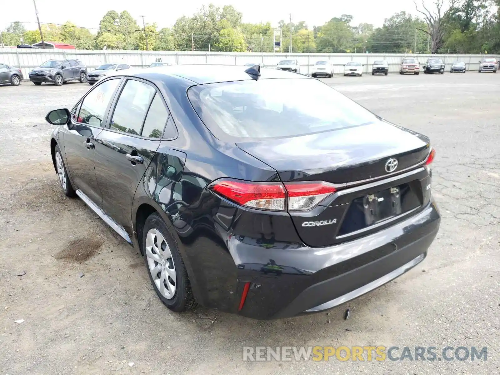 3 Photograph of a damaged car JTDEPRAE1LJ044362 TOYOTA COROLLA 2020