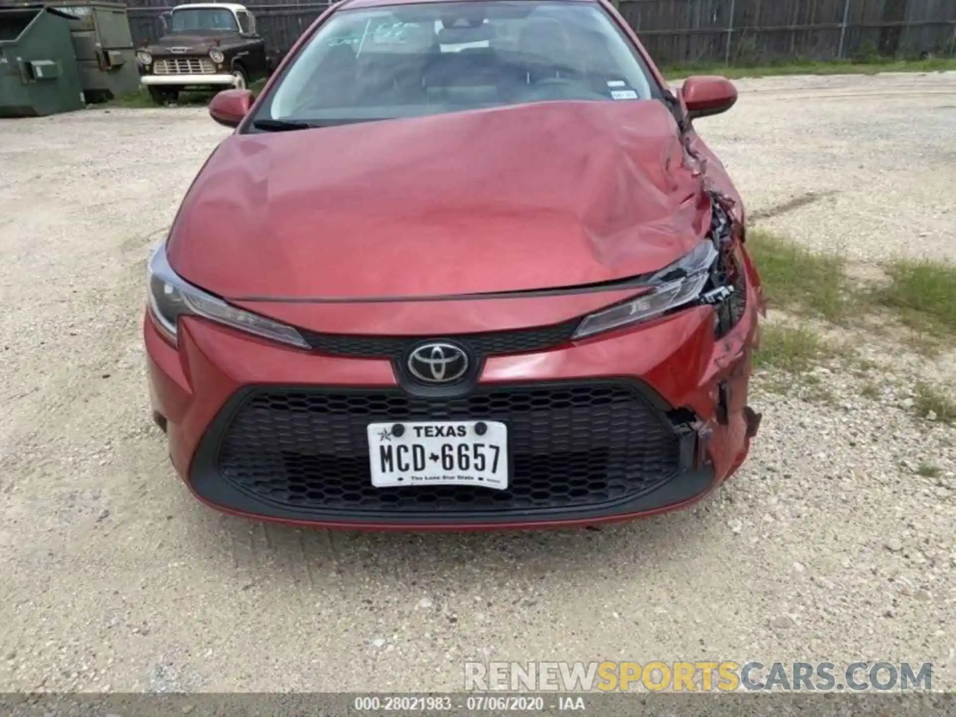 4 Photograph of a damaged car JTDEPRAE1LJ044457 TOYOTA COROLLA 2020