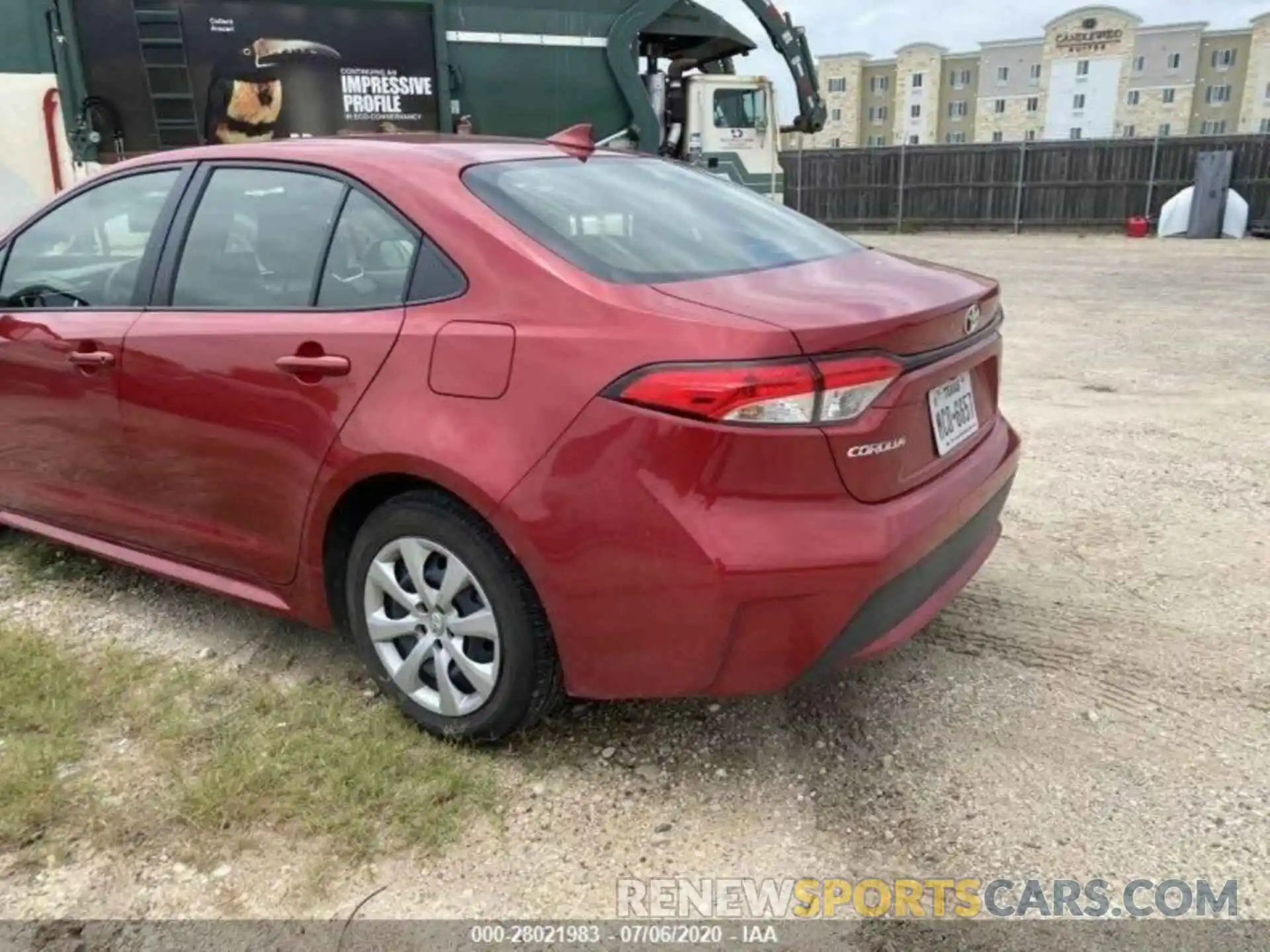 8 Photograph of a damaged car JTDEPRAE1LJ044457 TOYOTA COROLLA 2020