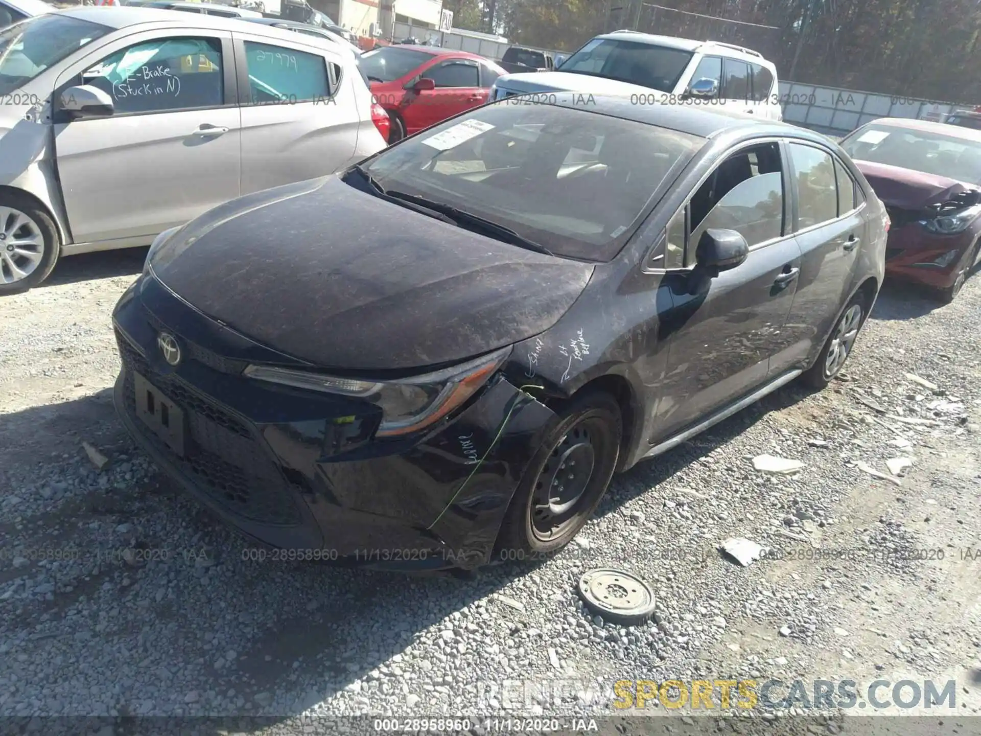 2 Photograph of a damaged car JTDEPRAE1LJ044636 TOYOTA COROLLA 2020