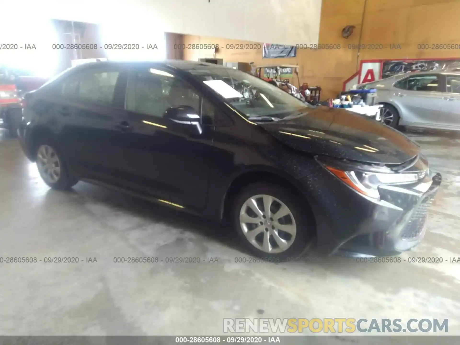 1 Photograph of a damaged car JTDEPRAE1LJ044765 TOYOTA COROLLA 2020