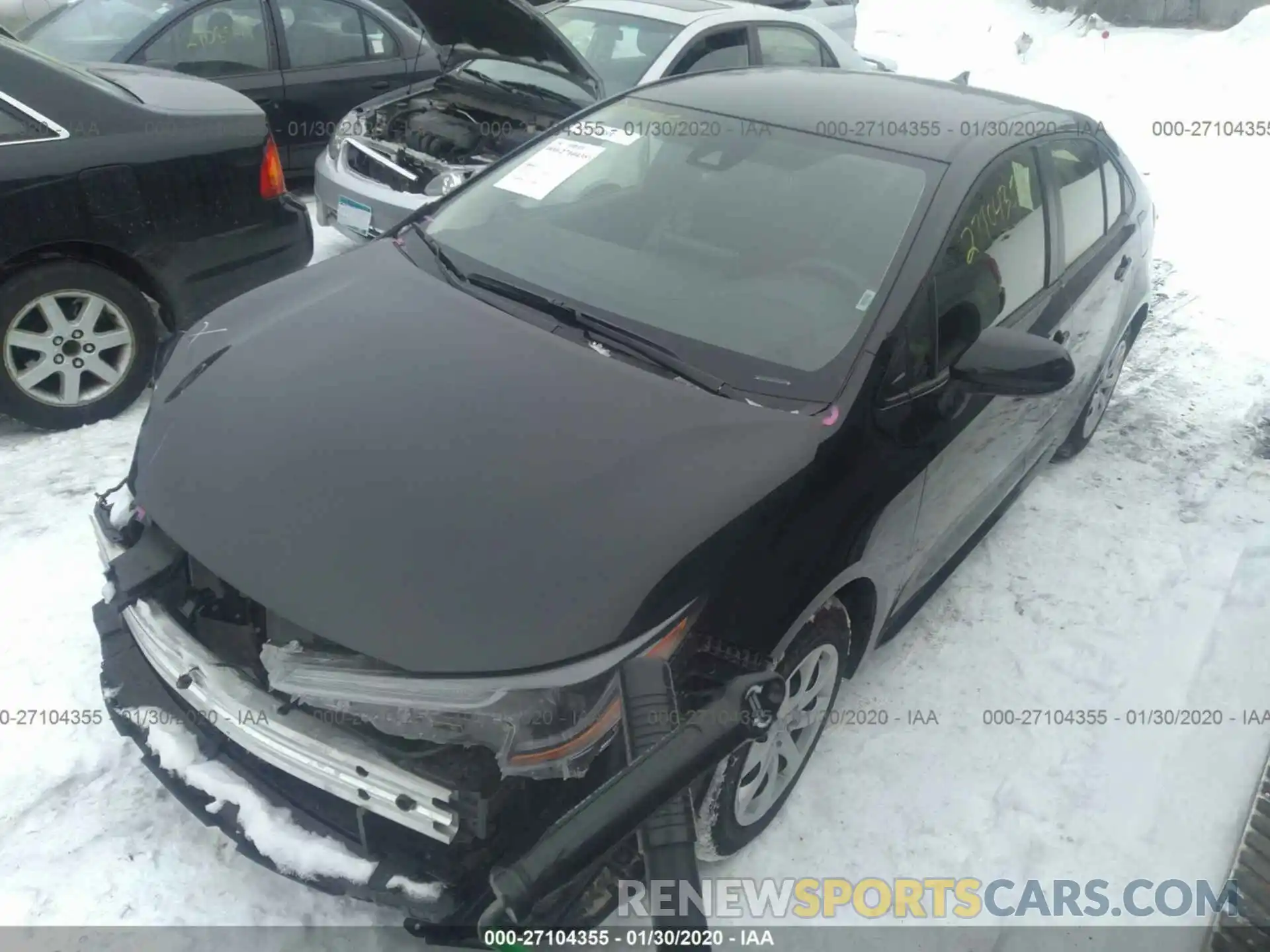 2 Photograph of a damaged car JTDEPRAE1LJ045317 TOYOTA COROLLA 2020